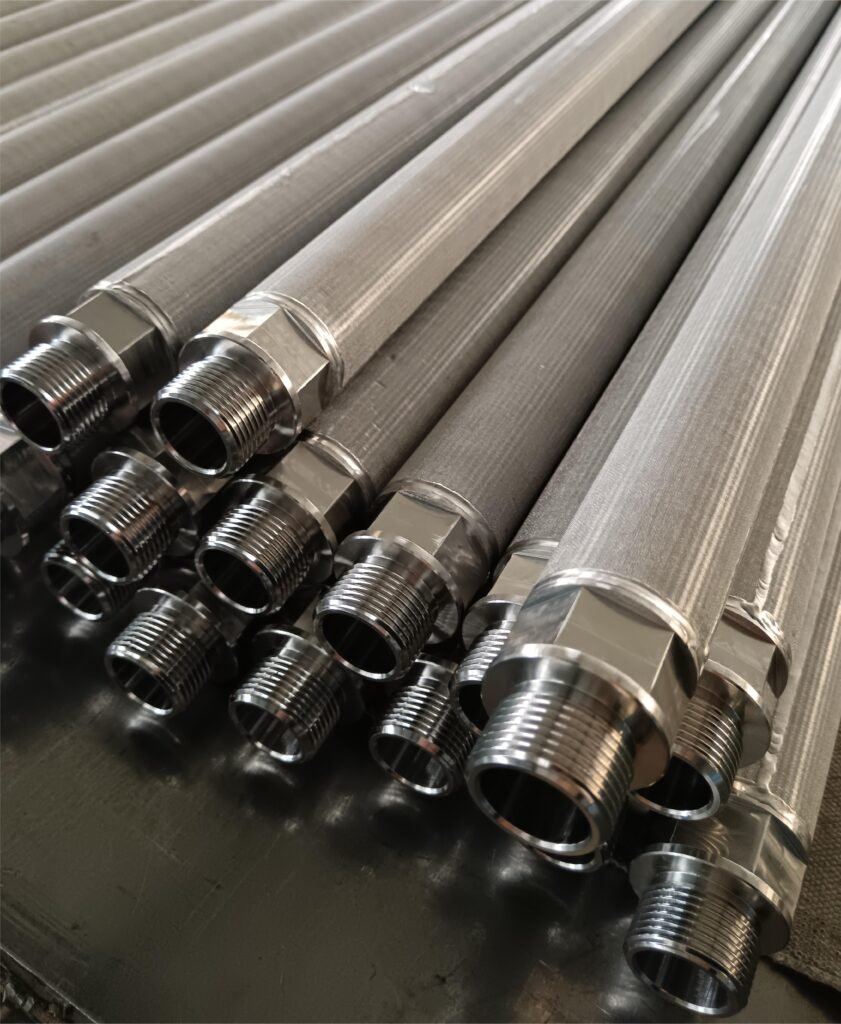 Custom-designed sintered metal filtration elements